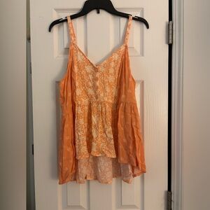 Torrid Orange Lace Camisole Top